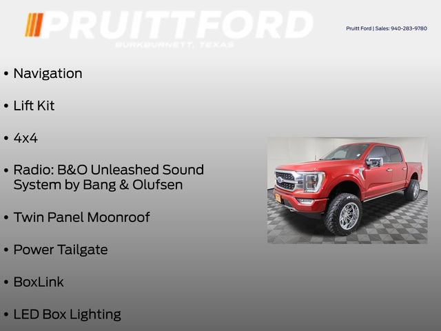 Used 2022 Ford F150 Platinum w/ Equipment Group 701A High AWD/4WD image 19