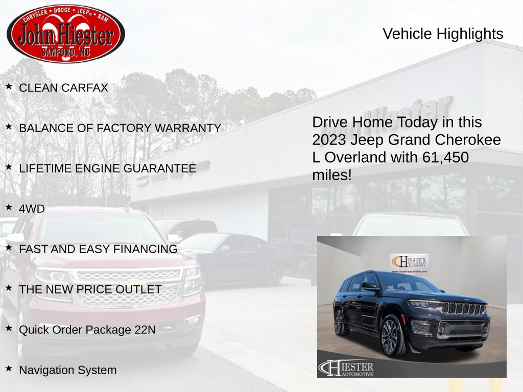 Used 2023 Jeep Grand Cherokee L Overland AWD/4WD image 5