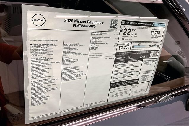 New 2026 Nissan Pathfinder Platinum w/ Cargo Package AWD/4WD image 42
