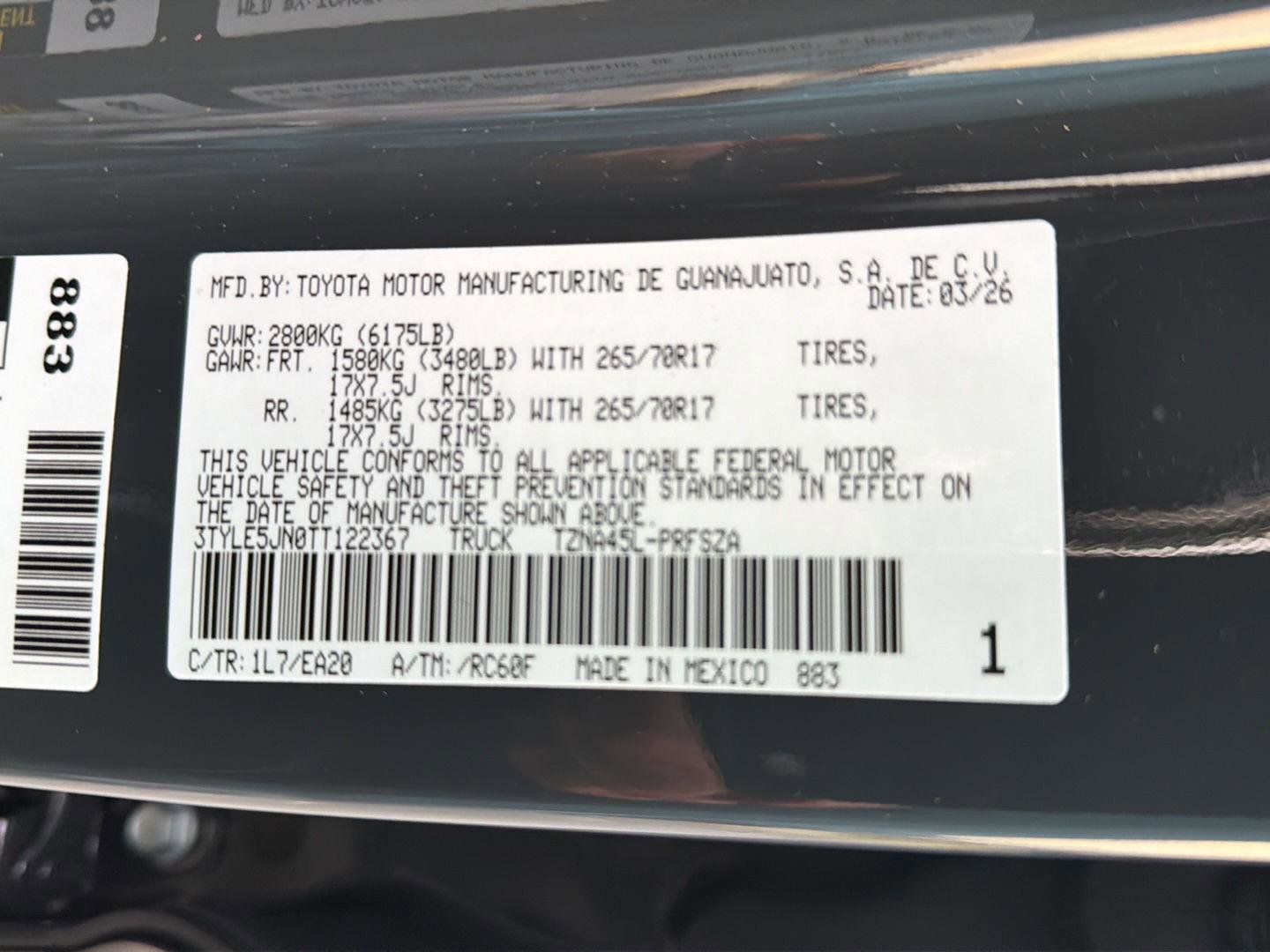 New 2026 Toyota Tacoma TRD Off-Road AWD/4WD image 37