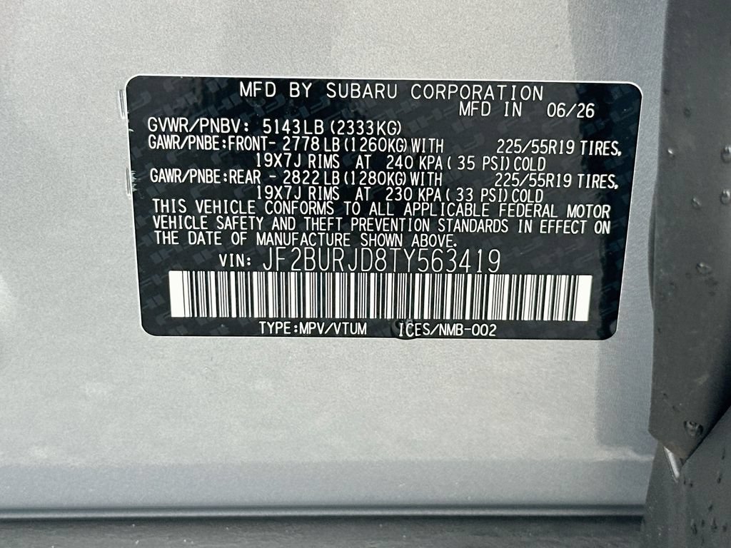 New 2026 Subaru Outback Touring XT AWD/4WD image 32