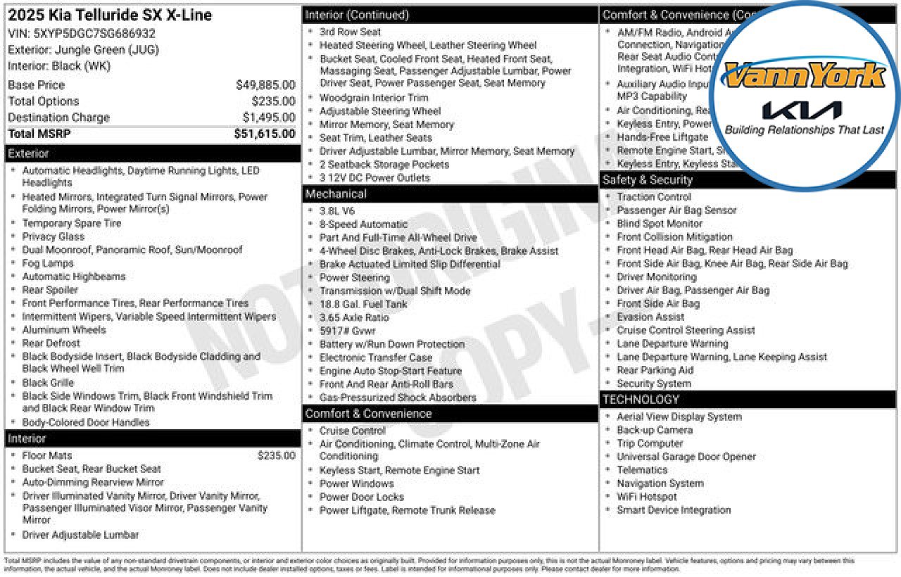 New 2025 Kia Telluride SX X-Line image 27