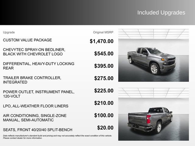 Used 2020 Chevrolet Silverado 1500 Custom w/ Custom Value Package image 4