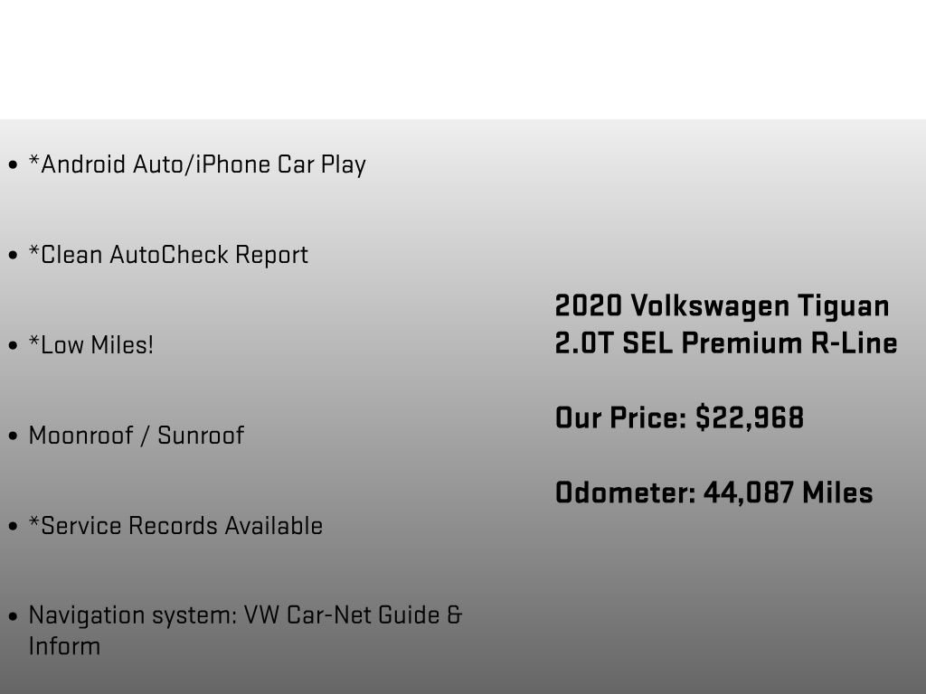 Used 2020 Volkswagen Tiguan SEL Premium R-Line AWD/4WD image 12