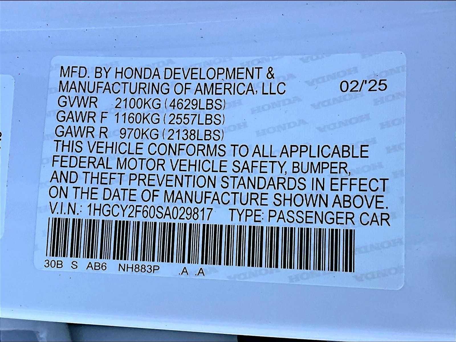 New 2025 Honda Accord EX-L image 17