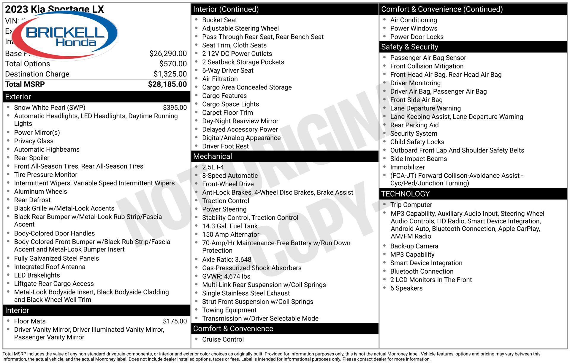 Used 2023 Kia Sportage LX FWD image 36