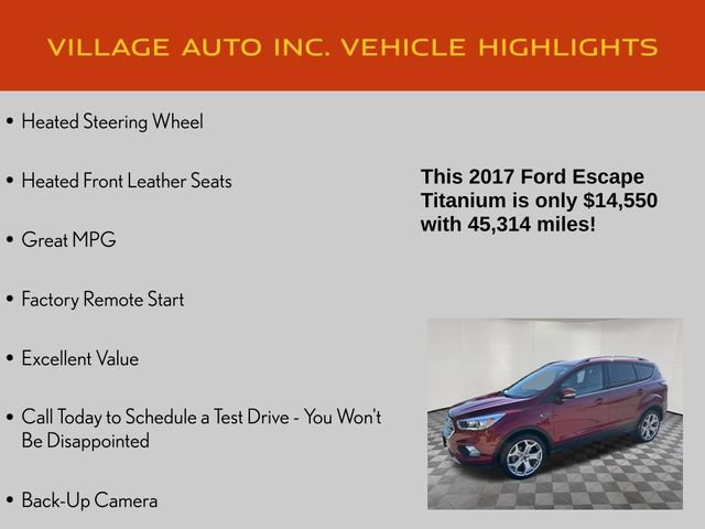 Used 2017 Ford Escape Titanium w/ Equipment Group 301A FWD image 14