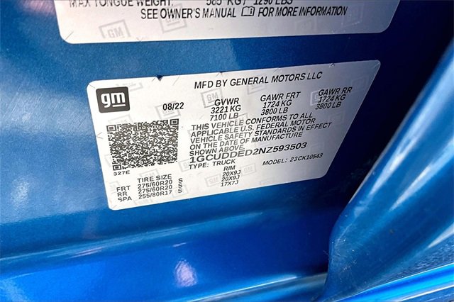 Used 2022 Chevrolet Silverado 1500 LT w/ Z71 Off-Road Package image 20