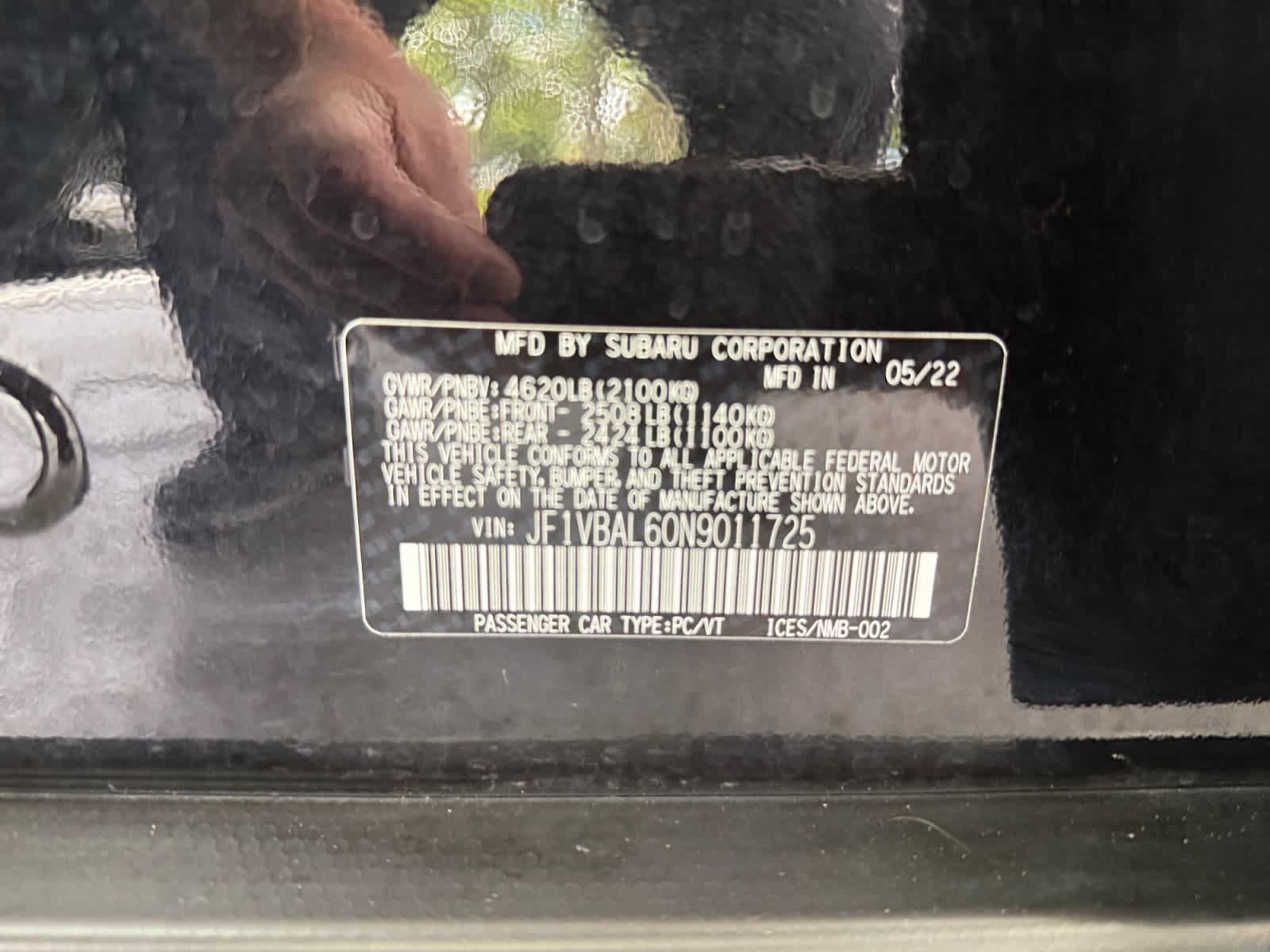 Certified 2022 Subaru WRX Limited AWD/4WD image 25