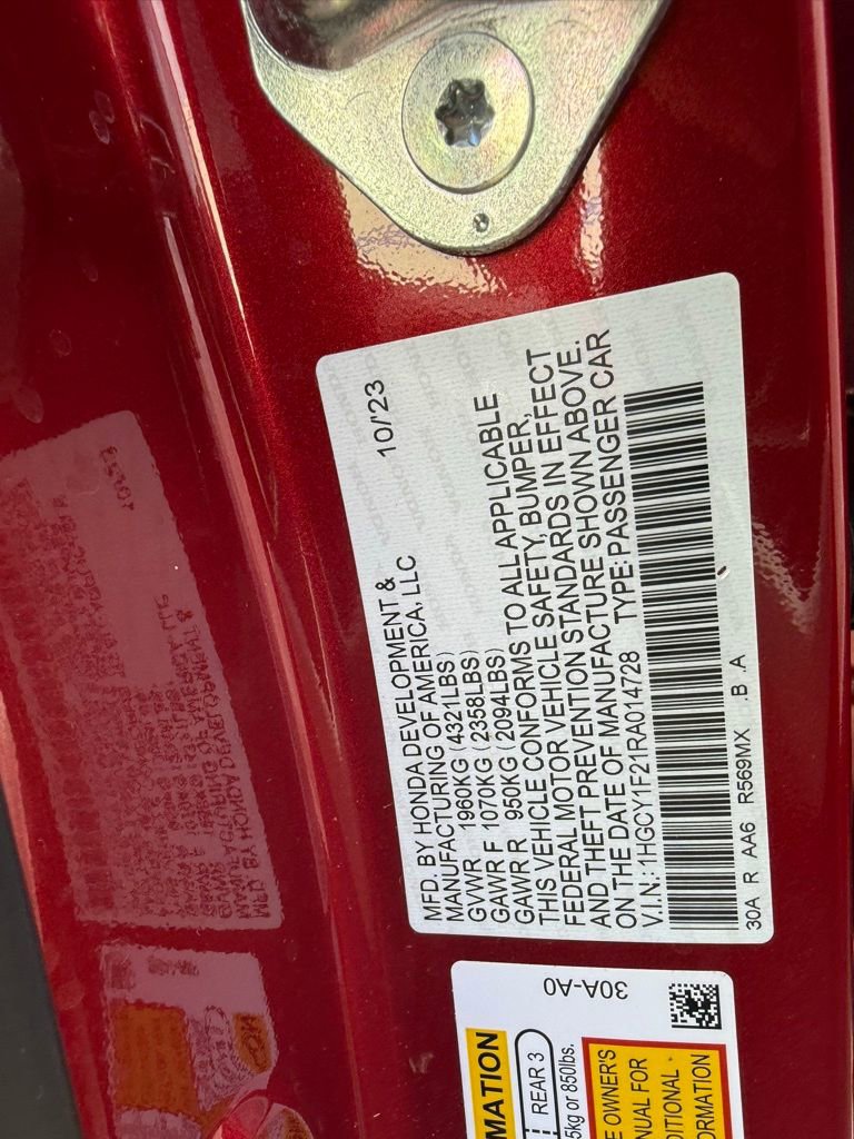 Certified 2024 Honda Accord LX image 11