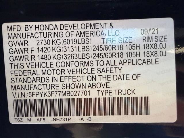 Used 2021 Honda Ridgeline RTL-E image 23