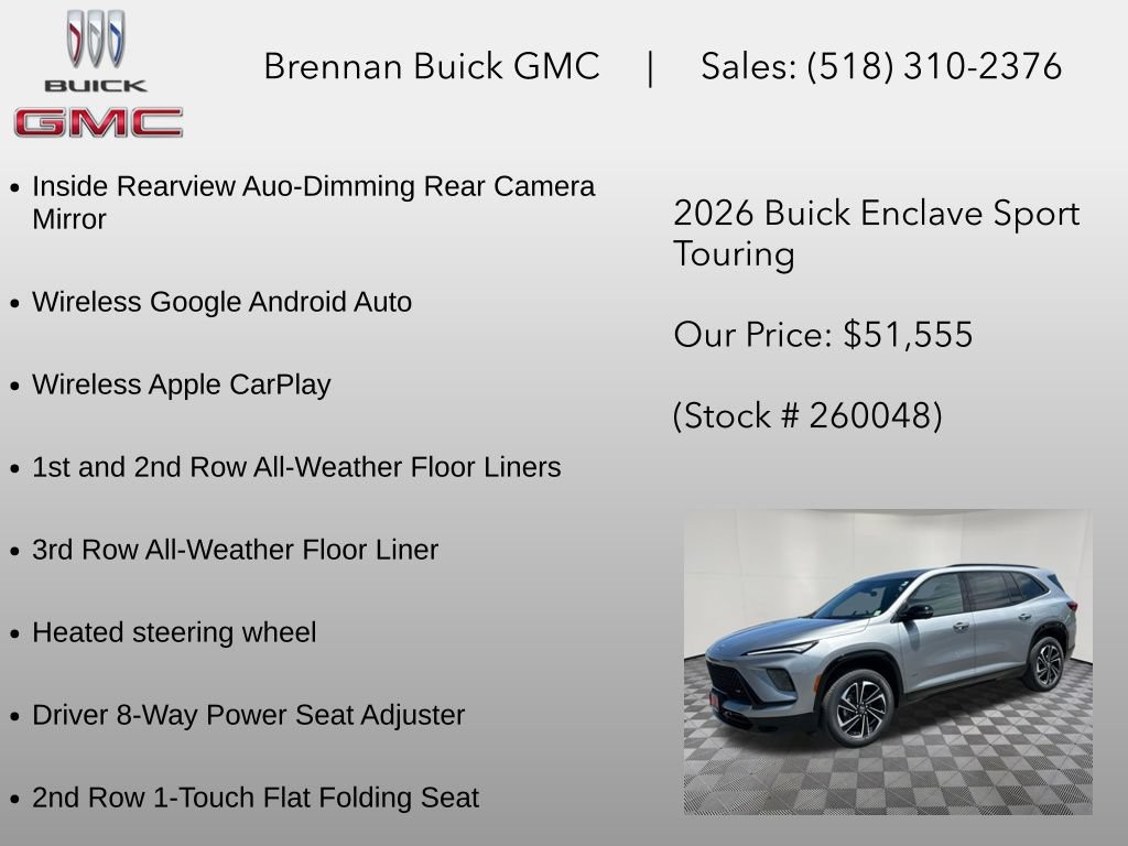 New 2026 Buick Enclave Sport Touring w/ Power Package AWD/4WD image 24