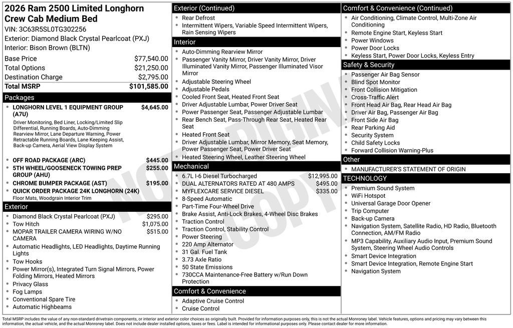 New 2026 RAM 2500 Limited AWD/4WD image 8