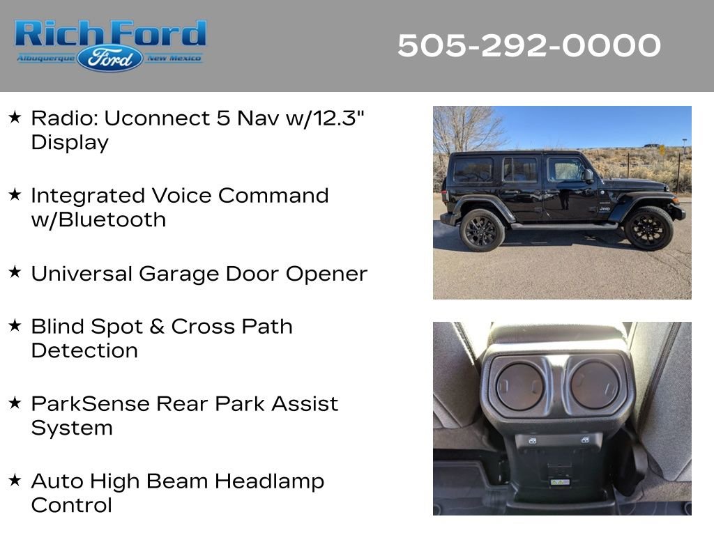 Used 2024 Jeep Wrangler Unlimited Sahara w/ Technology Group image 27
