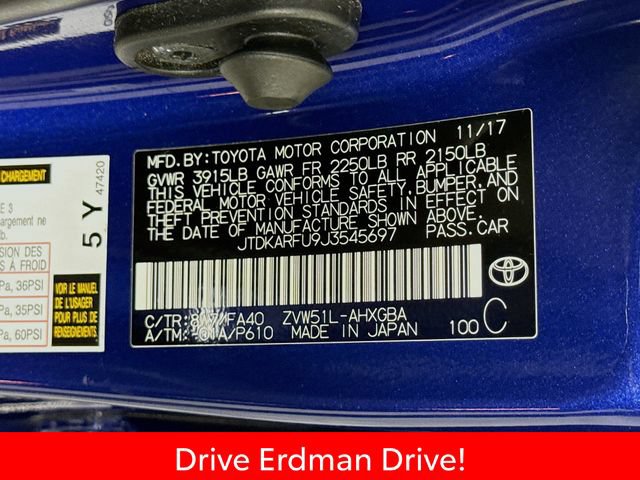 Certified 2018 Toyota Prius Three FWD image 31