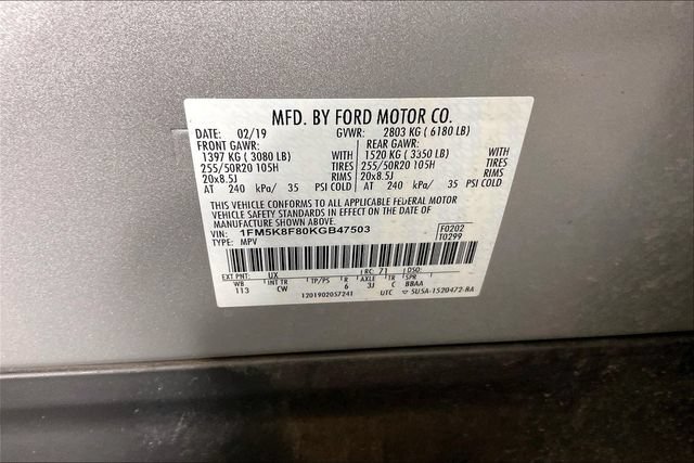 Used 2019 Ford Explorer Limited w/ Class III Trailer Tow Package AWD/4WD image 16