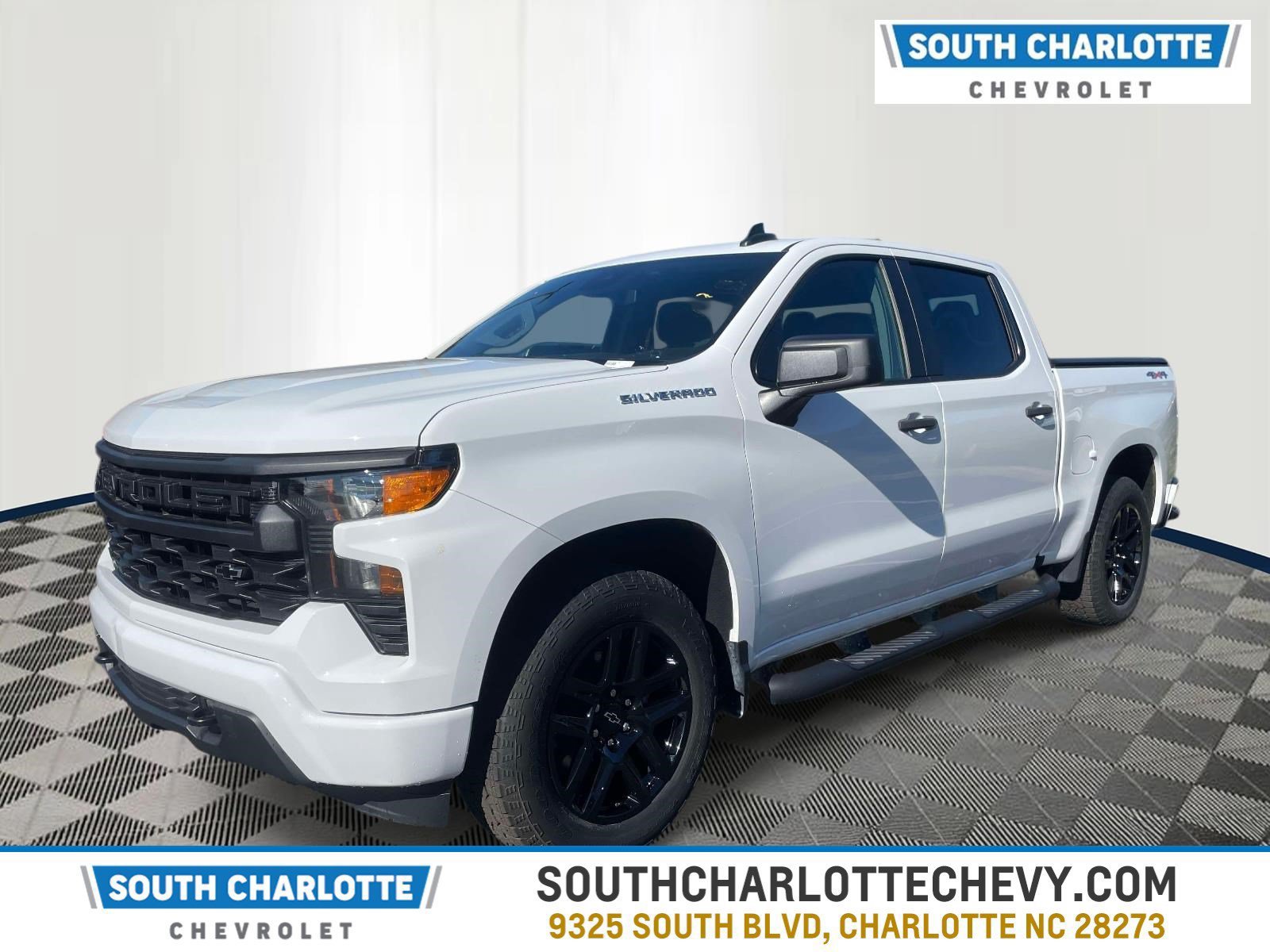 Used 2023 Chevrolet Silverado 1500 Custom w/ 2.7L Blackout Package AWD/4WD image 1