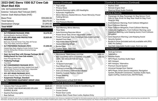 Used 2023 GMC Sierra 1500 SLT w/ SLT Premium Package AWD/4WD image 25