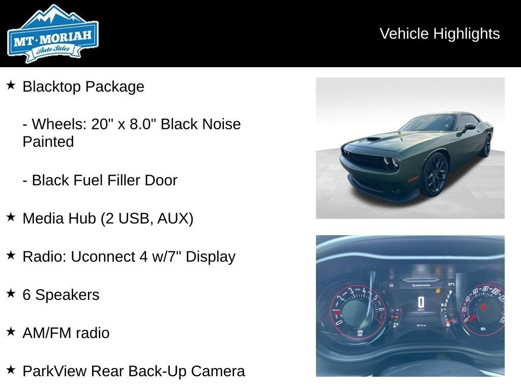 Used 2021 Dodge Challenger GT w/ Blacktop Package image 8