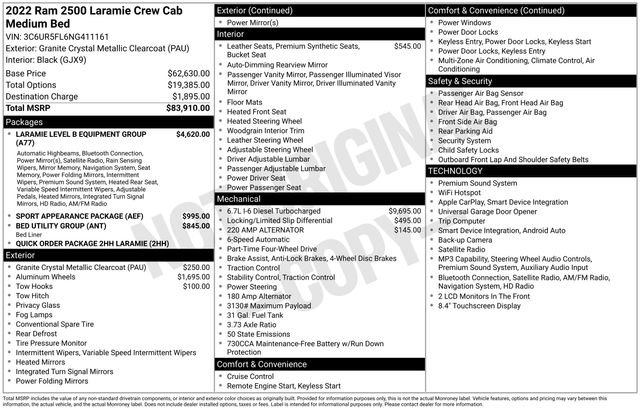 Used 2022 RAM 2500 Laramie AWD/4WD image 10