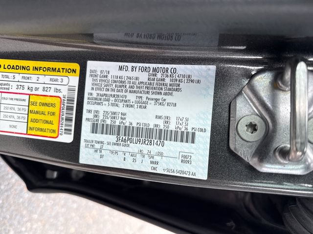 Used 2018 Ford Fusion SE FWD image 17
