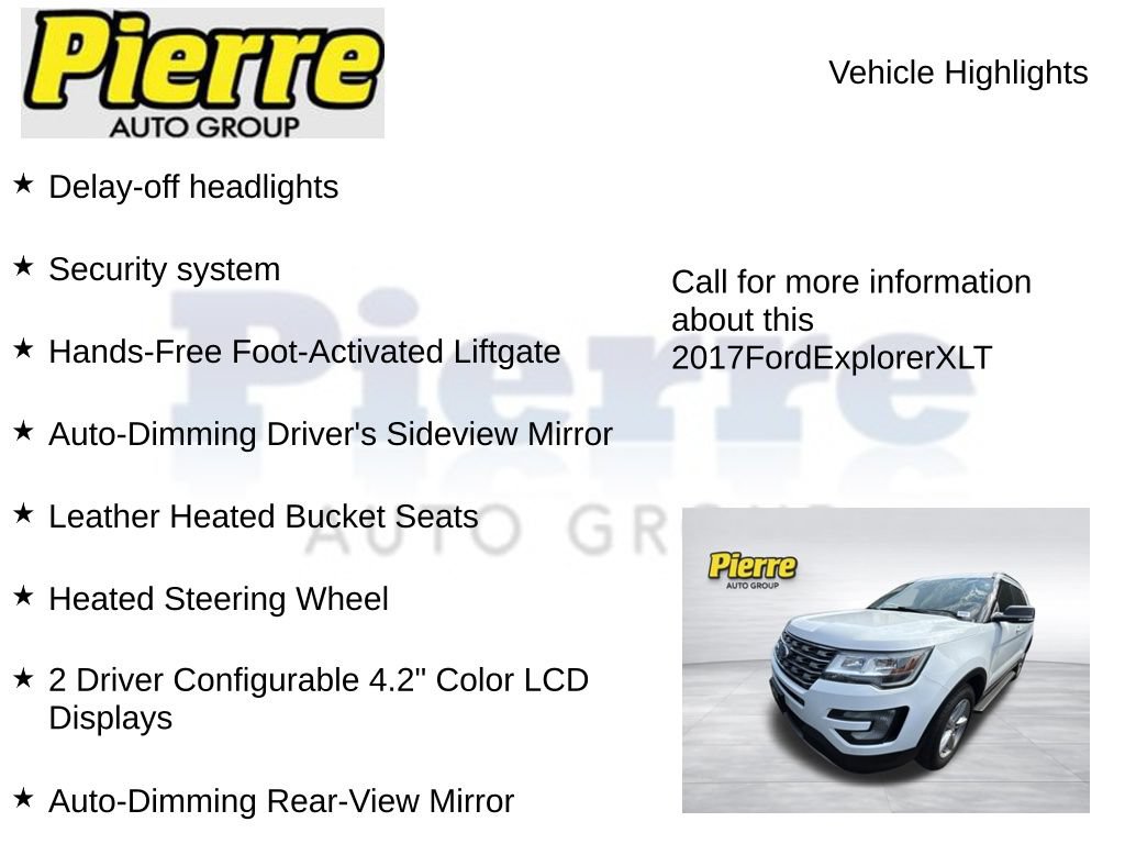 Used 2017 Ford Explorer XLT w/ Equipment Group 202A AWD/4WD image 4