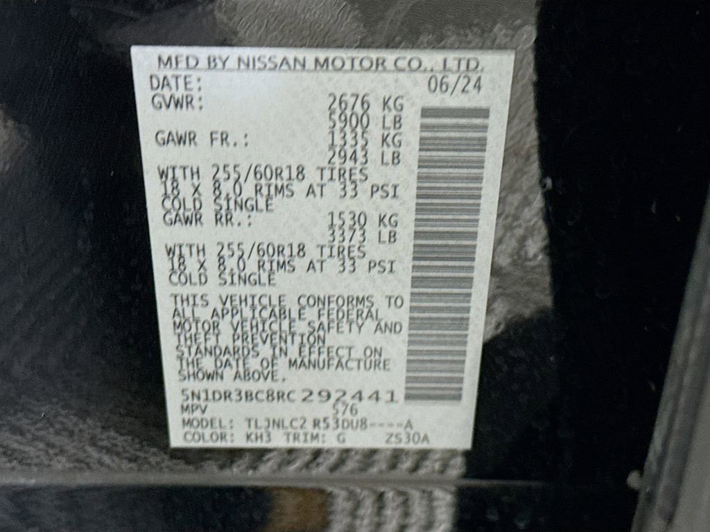 Certified 2024 Nissan Pathfinder SV w/ Black Appearance Package image 35