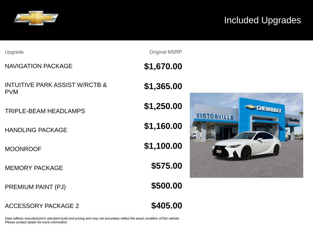 Used 2023 Lexus IS 350 F Sport w/ Navigation Package image 5