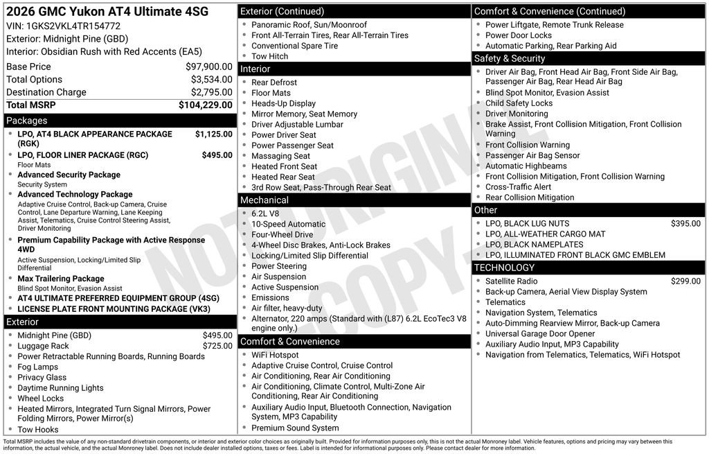 Used 2026 GMC Yukon AT4 Ultimate AWD/4WD image 46