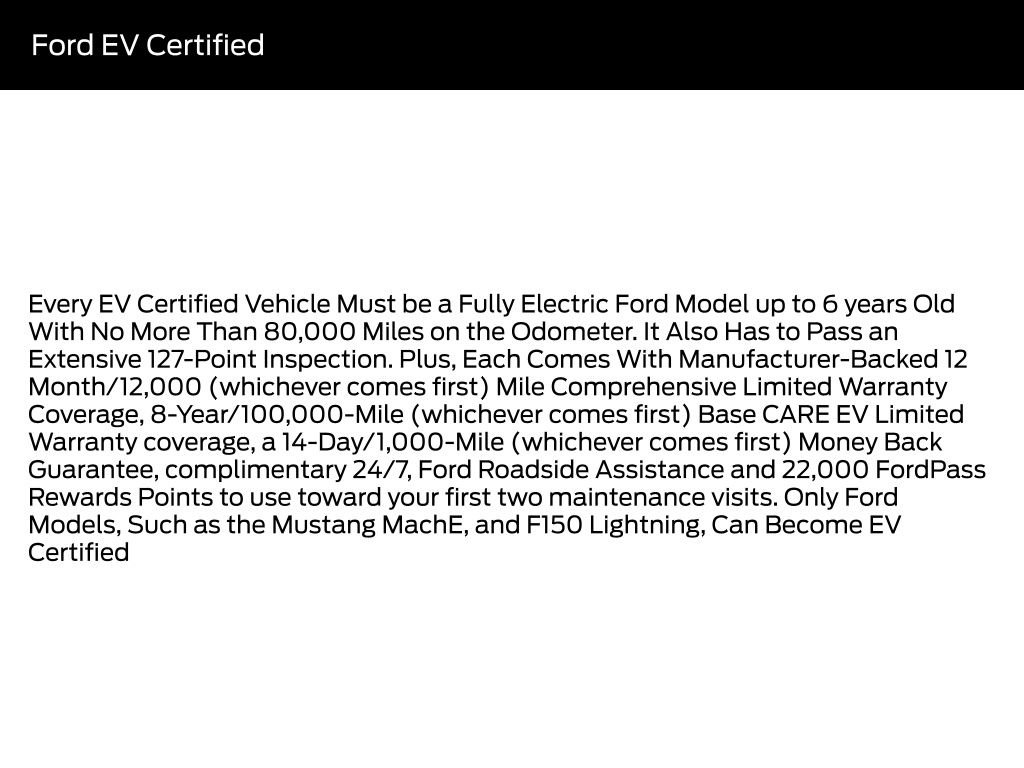 Certified 2022 Ford Mustang Mach-E Select w/ Comfort/Technology Package RWD image 8