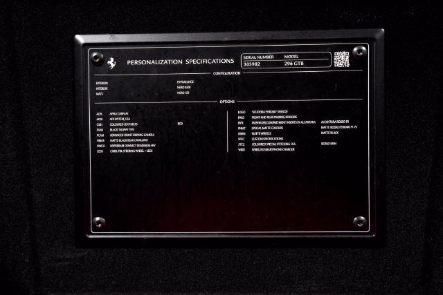 Certified 2024 Ferrari 296 GTB RWD image 62