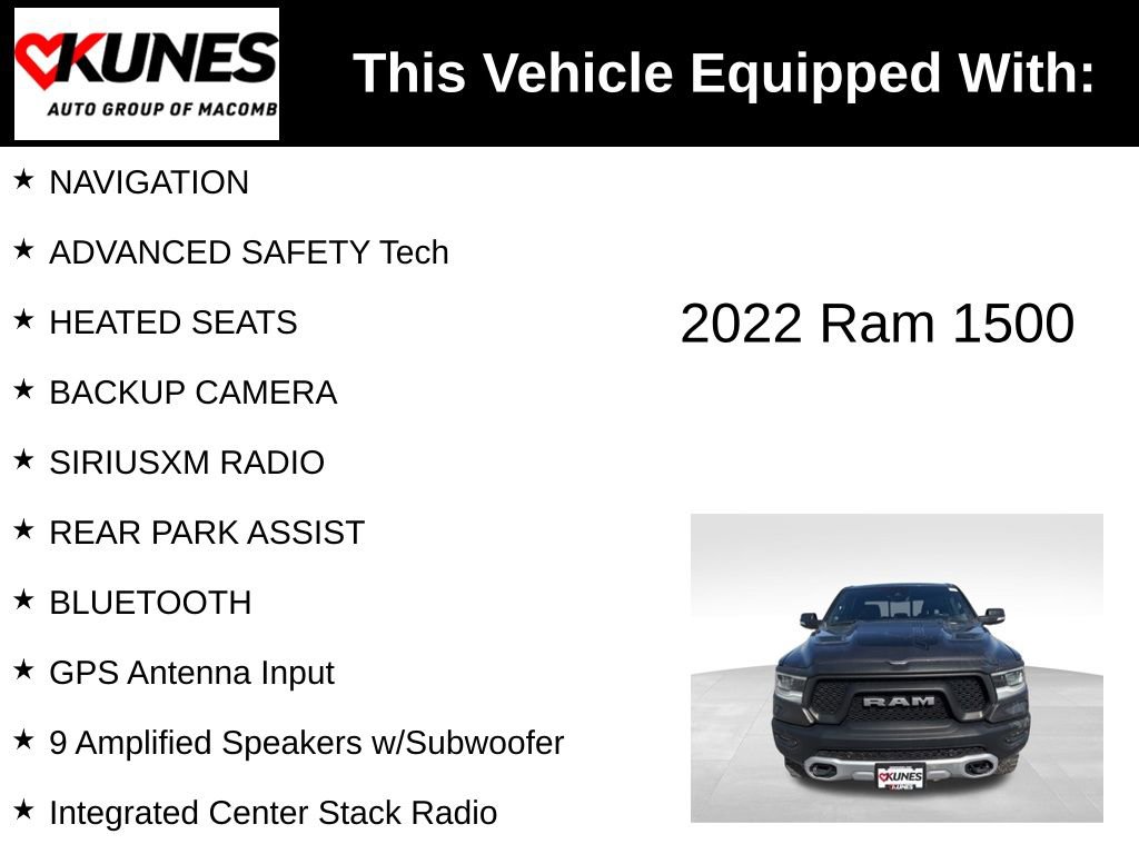 Used 2022 RAM 1500 Rebel w/ Rebel Level 2 Equipment Group image 3