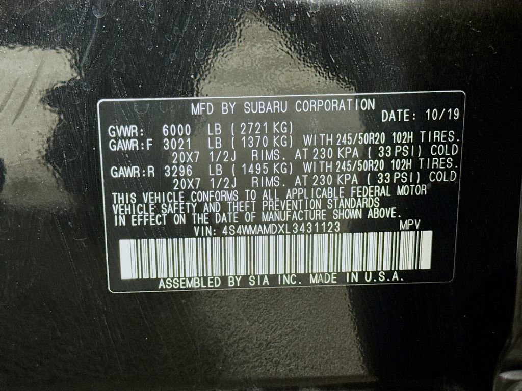 Used 2020 Subaru Ascent Limited w/ Popular Package #3 image 33