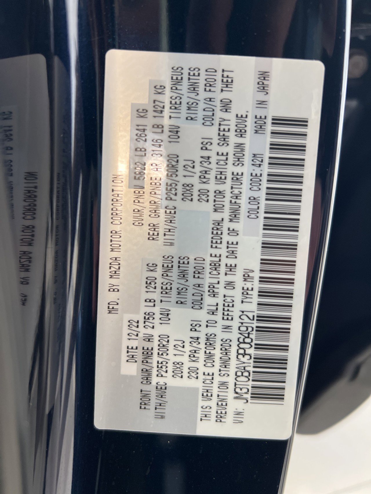 Used 2023 MAZDA CX-9 Touring Plus image 57