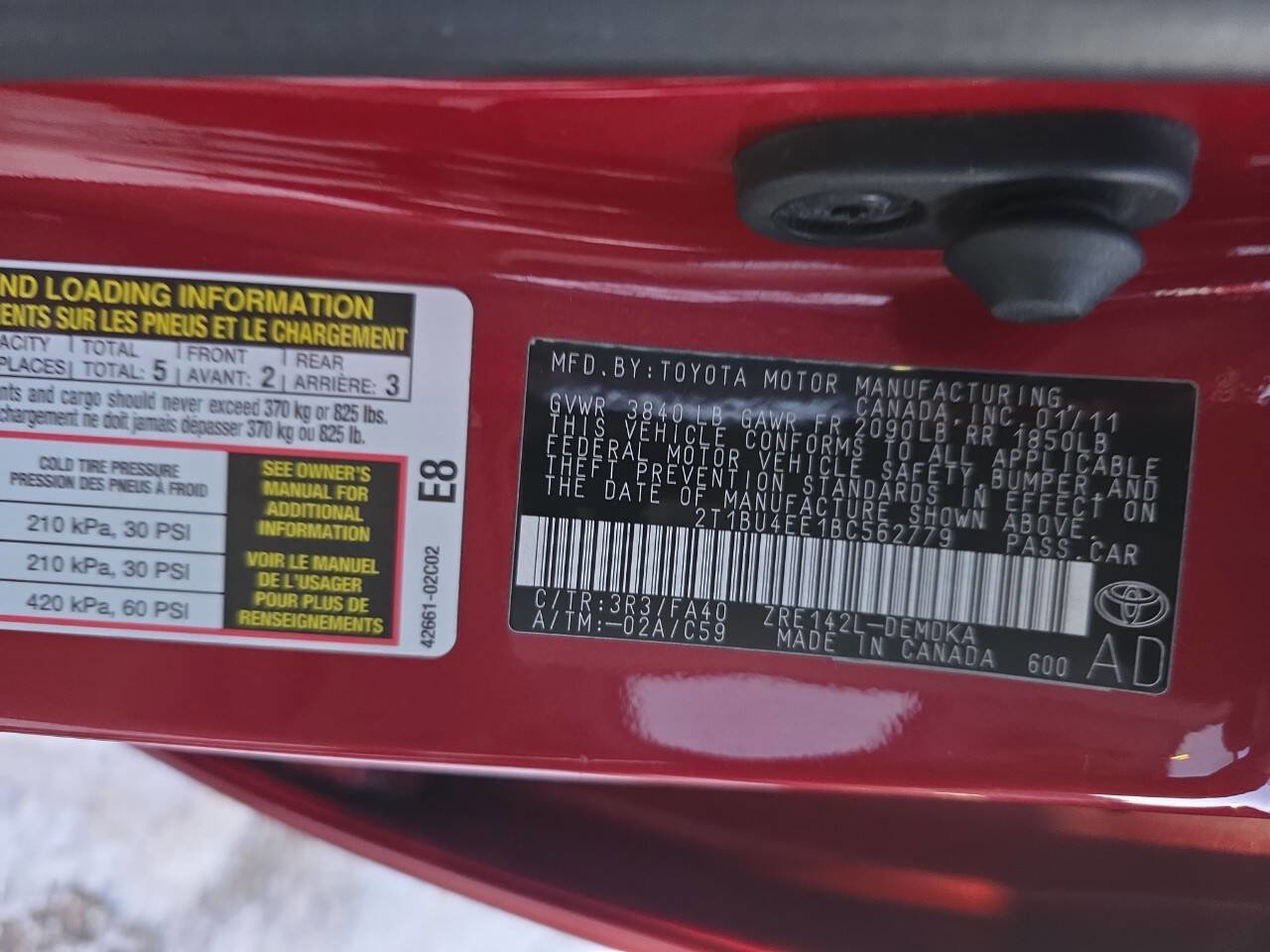 Used 2011 Toyota Corolla FWD image 20