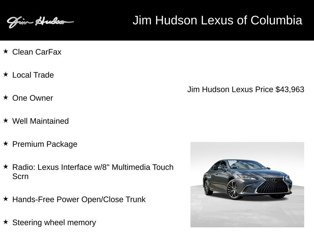 Certified 2024 Lexus ES 250 w/ Premium Package AWD/4WD image 4