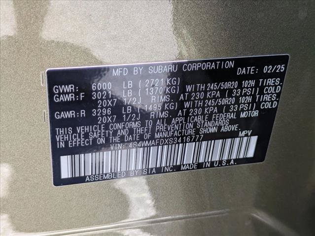 Used 2025 Subaru Ascent Onyx Edition AWD/4WD image 24