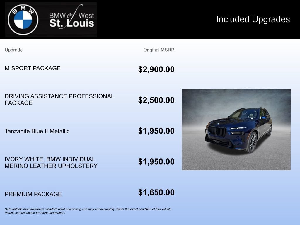New 2026 BMW X7 xDrive40i w/ M Sport Package AWD/4WD image 17