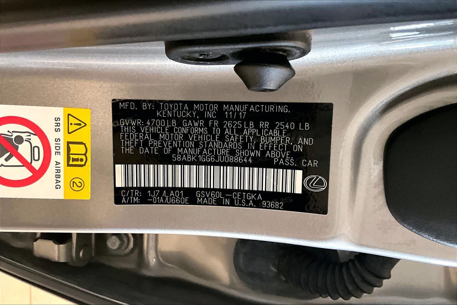Used 2018 Lexus ES 350 w/ Navigation System Package FWD image 31