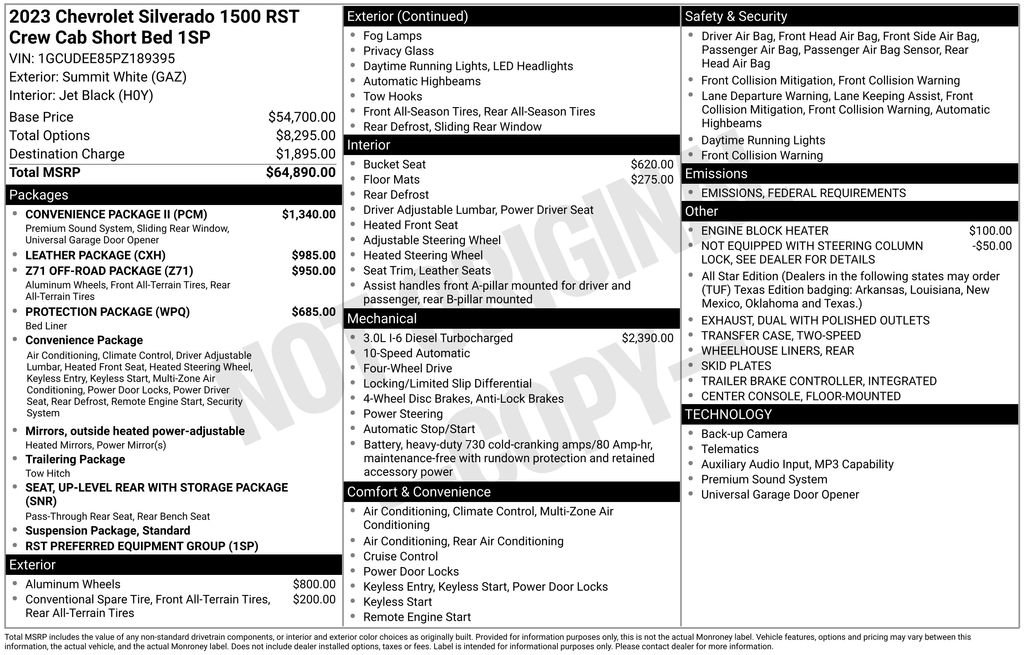 Used 2023 Chevrolet Silverado 1500 RST w/ Convenience Package II image 10