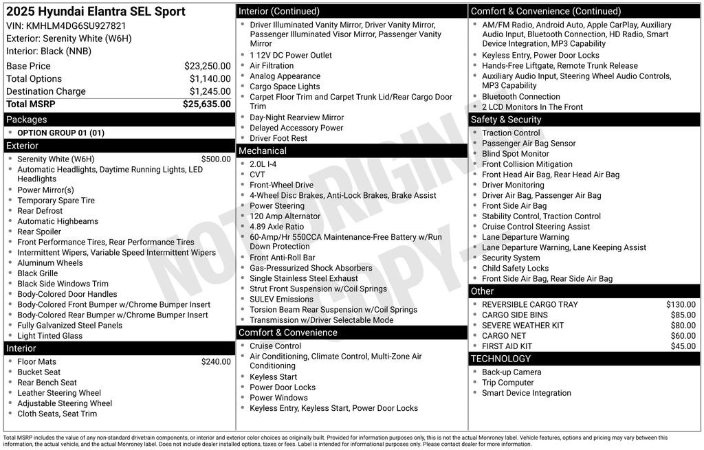 Used 2025 Hyundai Elantra Sport image 5