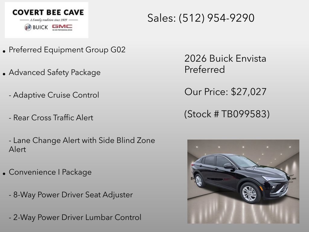 New 2026 Buick Envista Sport Touring w/ Convenience I Package FWD image 6