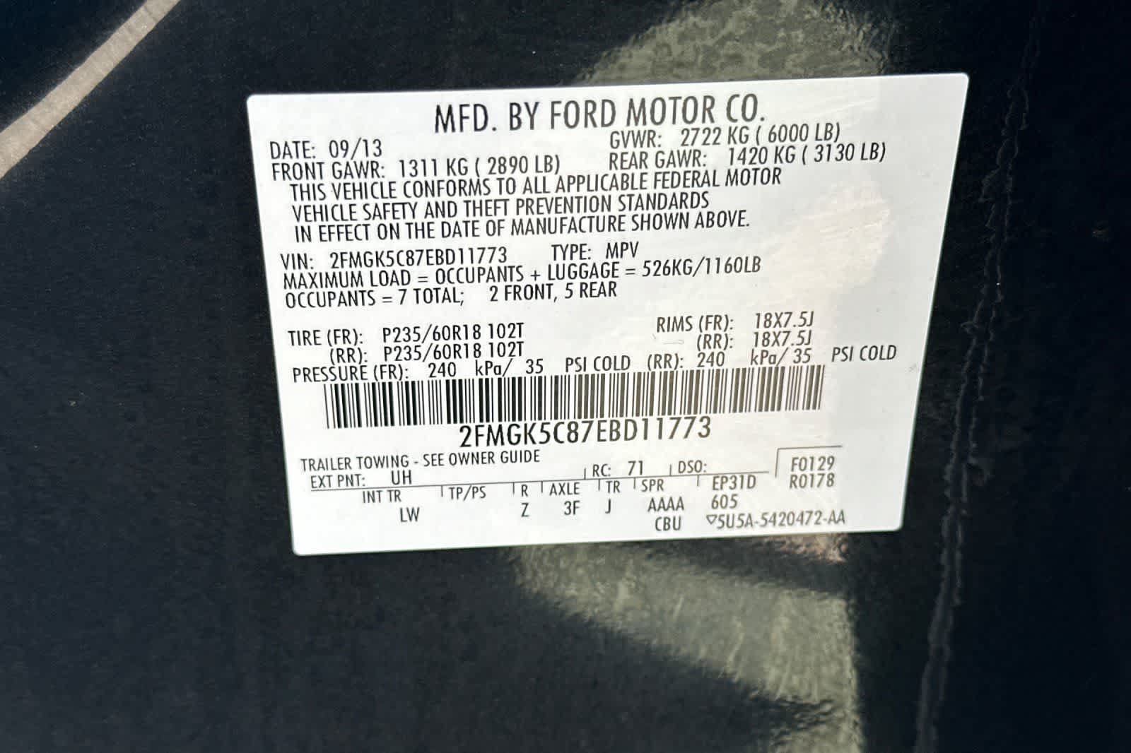 Used 2014 Ford Flex SEL w/ Equipment Group 202A FWD image 37