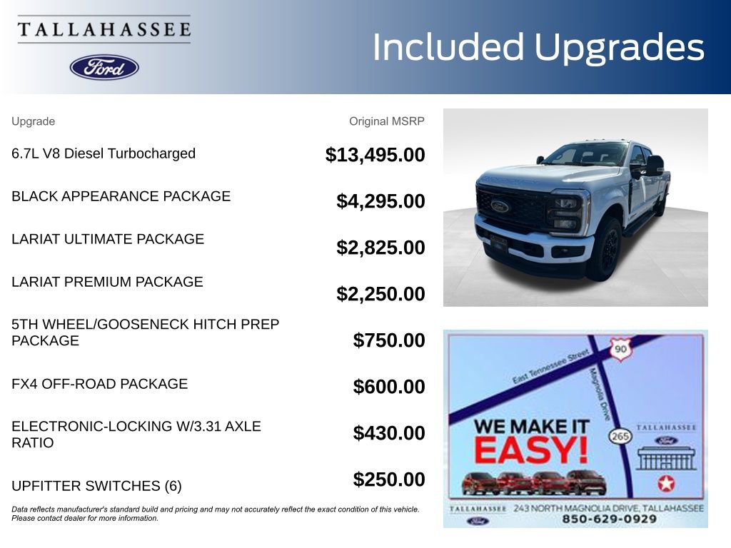 New 2026 Ford F350 Lariat w/ Black Appearance Package image 3