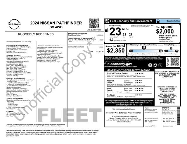 Used 2024 Nissan Pathfinder SV image 20
