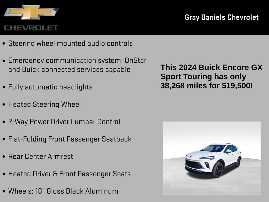 Certified 2024 Buick Encore GX Sport Touring w/ Comfort Package image 17