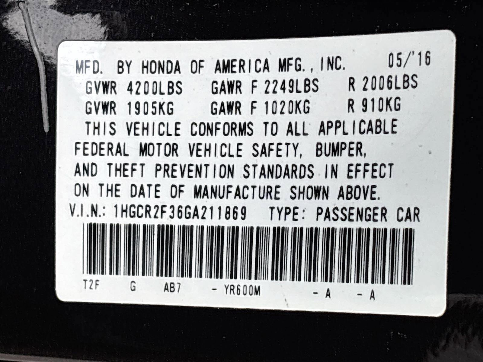 Used 2016 Honda Accord LX image 33