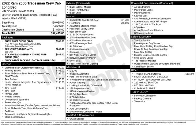 Used 2022 RAM 2500 Tradesman w/ Snow Chief Group AWD/4WD image 6
