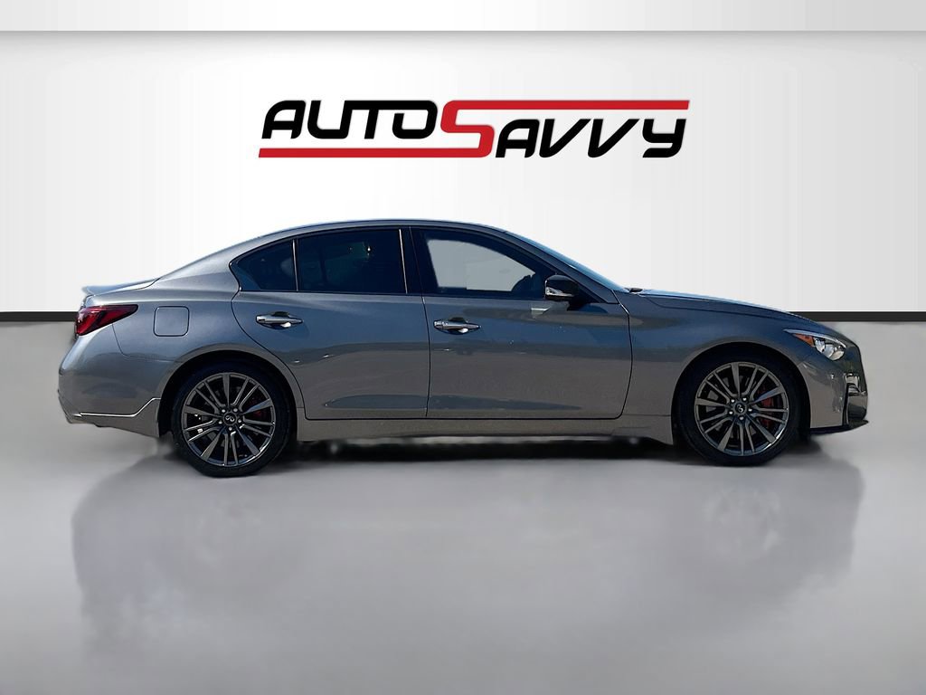 Used 2022 INFINITI Q50 Red Sport 400 w/ Carbon Fiber Package RWD image 8
