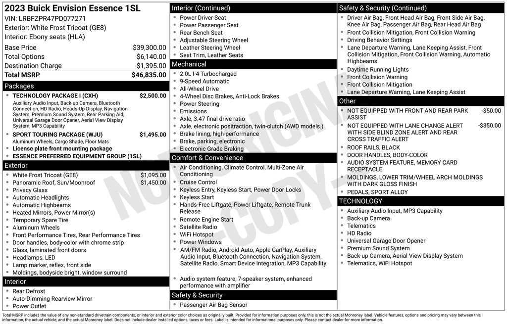 Used 2023 Buick Envision Essence w/ Technology Package I image 41